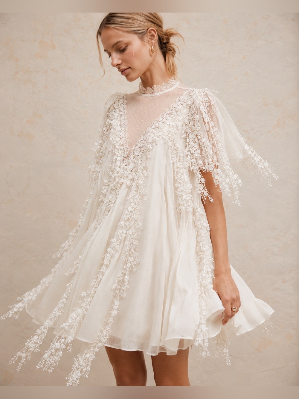 Free People Pirouette Mini Dress | Sugar Swirl | XS | NWT | MSRP $198